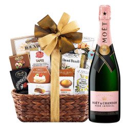 Bon Appetit and Moet & Chandon Rose Champagne Gift Basket Bon Appetit and Moet & Chandon Rose Champagne Gift Basket