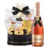 Möet & Chandon Nectar Imperial Rose And Golden Gift Basket