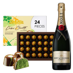 Moet & Chandon Champagne With Dubai Chocolate Gift Set