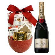 Moet and Chandon Champagne with Chocolates Gift Basket