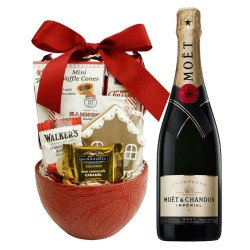 Moet and Chandon Champagne with Chocolates Gift Basket Moet and Chandon Champagne with Chocolates Gift Basket