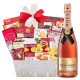 Moet and Chandon Nectar Imperial Rose & Assorted Godiva Chocolates Gift Basket Moet and Chandon Nectar Imperial Rose & Assorted Godiva Chocolates Gift Basket