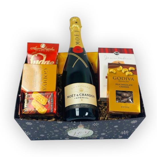 Moet & Chandon Imperial Brut with Gourmet Gift Basket