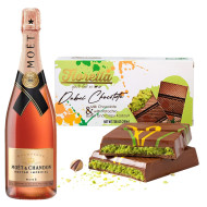 Moet & Chandon Nectar Imperial Rose And Dubai Chocolate Gift Set