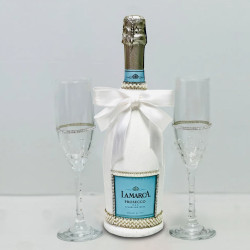 Pearl Design La Marca Prosecco And Flutes Gift Set