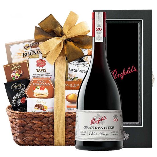 Penfolds Grandfather Rare Tawny Wine And Bon Appetit Gourmet Gift Basket