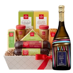 Pommery Cuvee Louise 2005 Champagne and Cheese Gift Basket