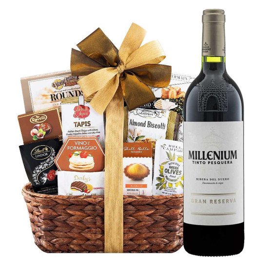 Tinto Pesquera Millenium And Bon Appetit Gourmet Gift Basket