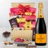 Veuve Clicquot Champagne With Golden Godiva Chocolate Gift Basket