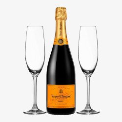 Veuve Clicquot Champagne and Flutes Gift Set