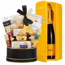 Veuve Clicquot Smeg and Black Godiva Gift Basket