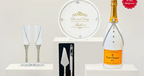 LEXUS シャンパンセット Veuve Cliquot Veuve Clicquot 1.5L Champagne Wedding Gift Set - Shop Now