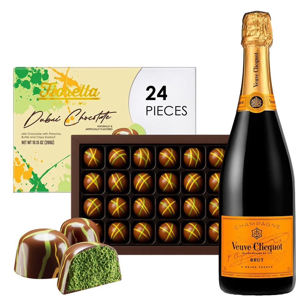 Buy Veuve Clicquot Champagne And Dubai Chocolate Gift Box
