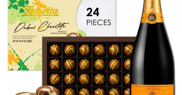 Buy Veuve Clicquot Champagne And Dubai Chocolate Gift Box