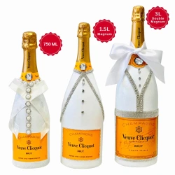 Veuve Clicquot Wedding Edition Champagne Trio Gift Set