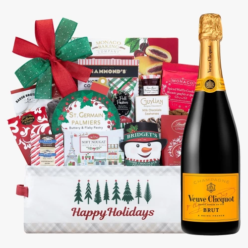 Veuve Clicquot Happy Holidays Christmas Gift Basket
