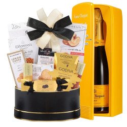 Veuve Clicquot Smeg and Black Godiva Gift Basket