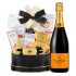 Veuve Clicquot Champagne With Godiva Black & Gold Celebration Gift Basket