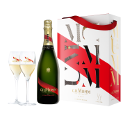 G.H. Mumm Cordon Rouge Brut Gift Set with 2 Flute Glasses