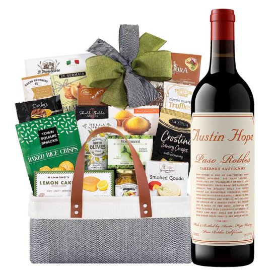 Austin Hope Wine and Connoisseur Gift Basket Austin Hope Wine and Connoisseur Gift Basket