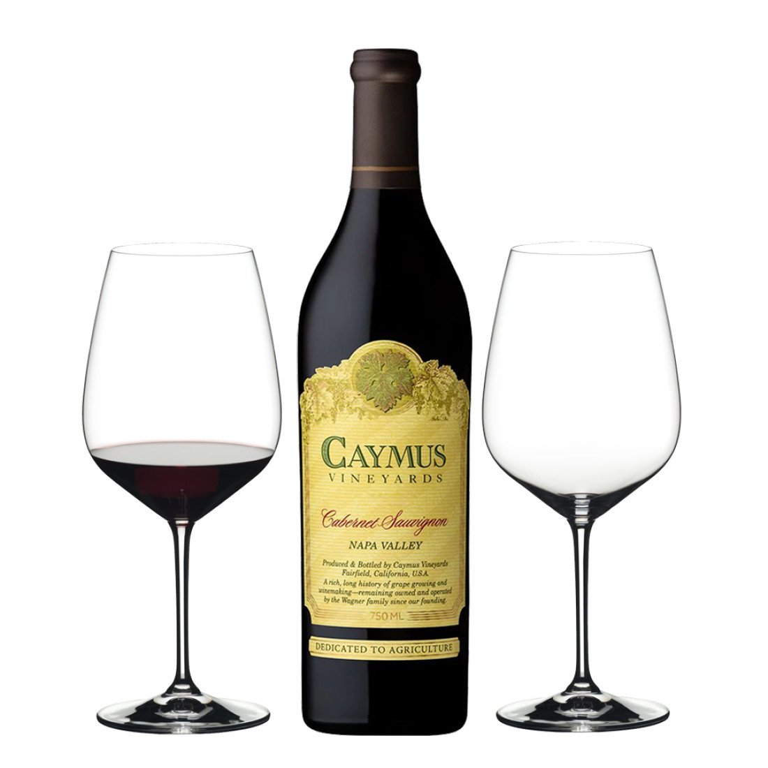 Caymus Napa Valley Cabernet Sauvignon & Riedel Glass Set