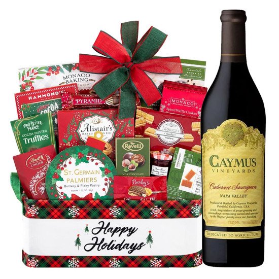 Caymus Vineyards Cabernet Sauvignon Napa Valley With Holiday Gift Basket Caymus Vineyards Cabernet Sauvignon Napa Valley With Holiday Gift Basket