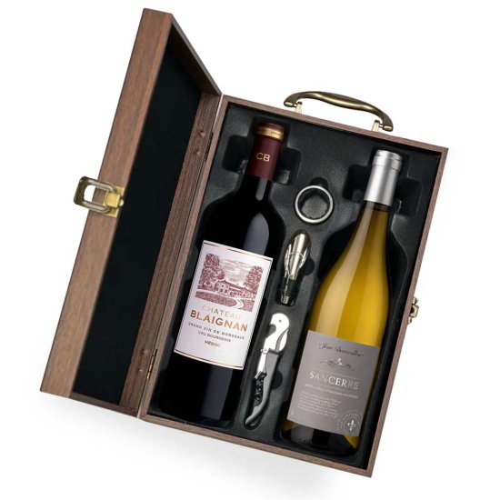 Chateau Blaignan Medoc & Jean Beauvillon Sancerre Wine Gift Set Chateau Blaignan Medoc & Jean Beauvillon Sancerre Wine Gift Set