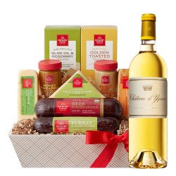 Château d'Yquem, Sauternes White Wine And Cheese Gift Basket