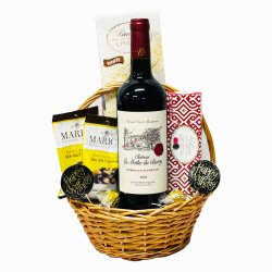 Chateau La Mothe du Barry Wine Birthday Gift Basket