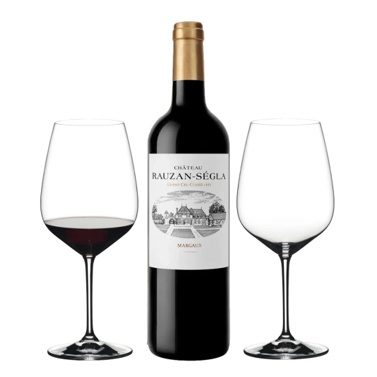 Château Rauzan-Ségla Margaux Grand Cru Classé with Riedel wine glasses