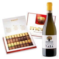 Emilio Vada Moscato d’Asti Wine and Chocolate Gift Set