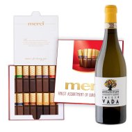 Emilio Vada Moscato d’Asti Wine and Merci Chocolate Box
