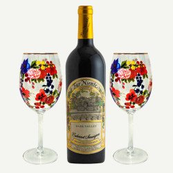 Far Niente Cabernet Sauvignon Wine With Glasses Set