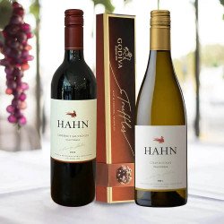 Hahn Cabernet Sauvignon And Chardonnay With Godiva Chocolate Box