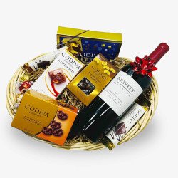 Hewitt Cabernet Wine and Godiva Gift Basket