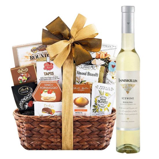 Inniskillin Riesling Icewine and Bon Appetit Gourmet Gift Basket Inniskillin Riesling Icewine and Bon Appetit Gourmet Gift Basket