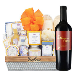 Kathryn Hall Napa Valley Cabernet Sauvignon And Spa Gift Basket