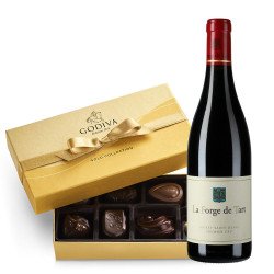 La Forge de Tart Red Wine And Godiva Chocolate Gift Set