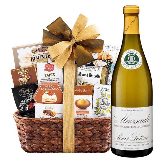 Louis Latour Meursault White Wine and Gourmet Gift Basket Louis Latour Meursault White Wine and Gourmet Gift Basket