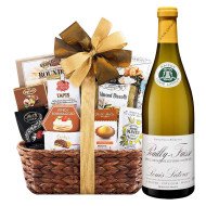 Louis Latour Pouilly Fuisse French White Wine and Gourmet Gift Basket