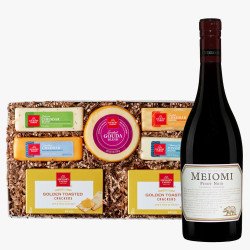 Meiomi Pinot Noir and Cheese Gift Basket