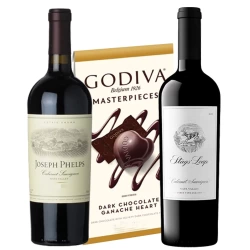 Napa Valley Wines (Set of 2) & Godiva Chocolate Box