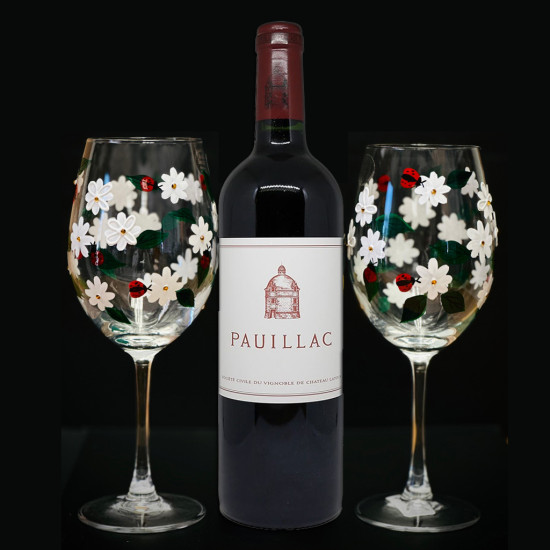 Pauillac De Chateau Latour Wine And Glasses Set Pauillac De Chateau Latour Wine And Glasses Set