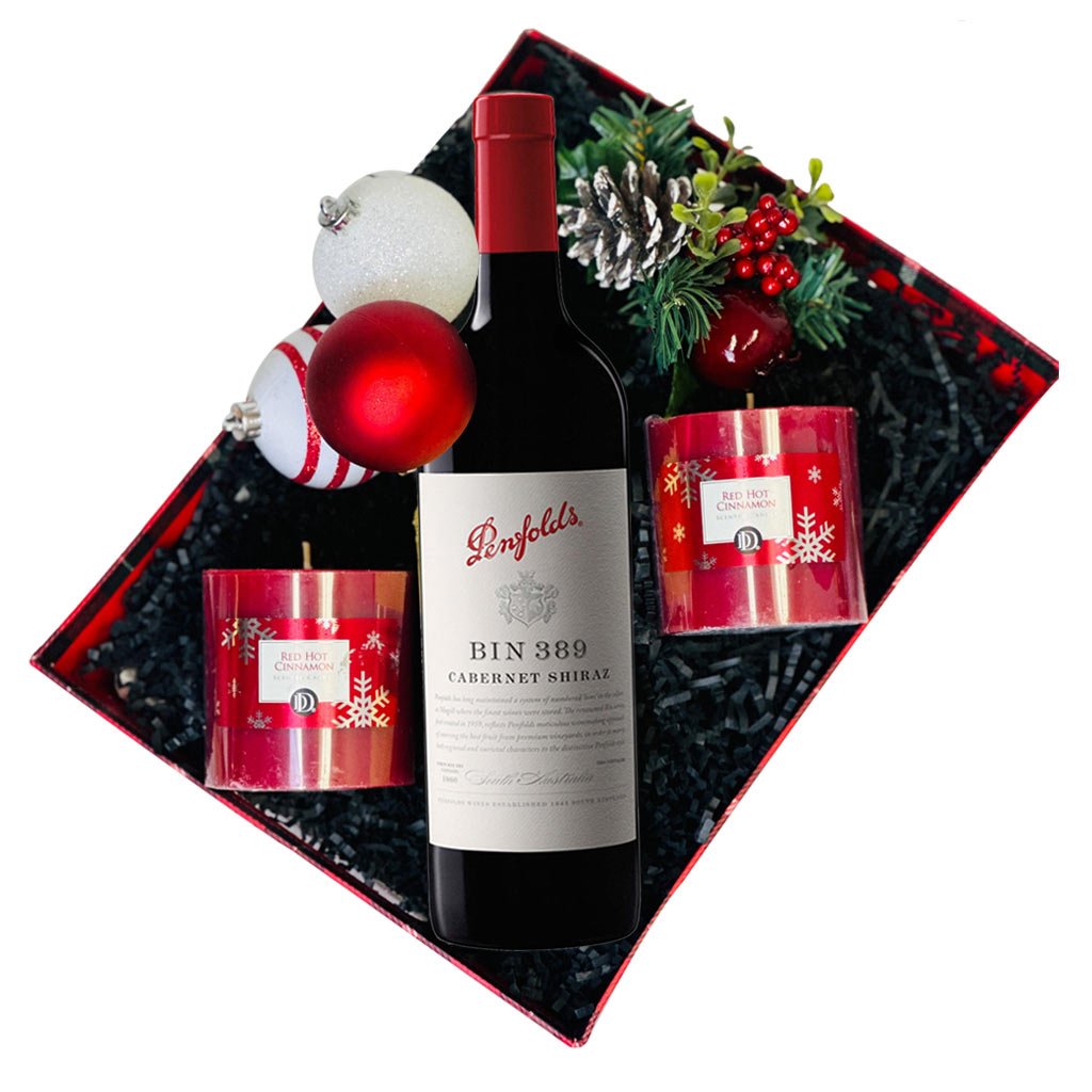 Penfolds Bin 389 Christmas Wine Gift Basket - Buy Now