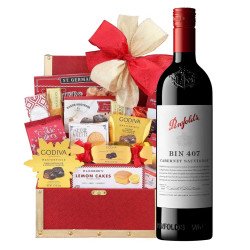 Penfolds Bin 407 Cabernet Sauvignon And Golden Gift Basket