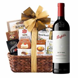 Penfolds Bin 600 Cabernet Shiraz And Bon Appetit Gift Basket