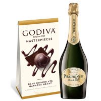 Perrier-Jouet Grand Brut Champagne & Godiva Chocolates Gift Box