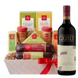 Quilt Cabernet Sauvignon Napa Valley Wine And Cheese Gift Basket
