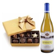 Rombauer Chardonnay Wine and Chocolate Box Gift Set