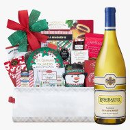 Rombauer Vineyards Chardonnay, Carneros Wine With Holiday Basket